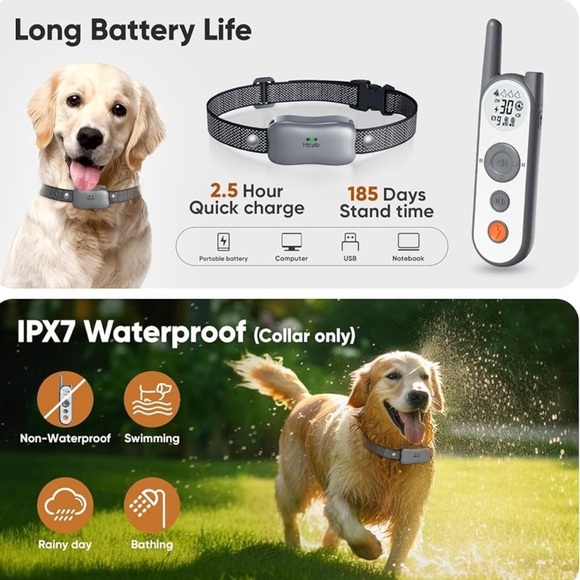 Wireless Dog Fence System Electric Fence Training Collar with Remote 856 Acre - Picture 4 of 11